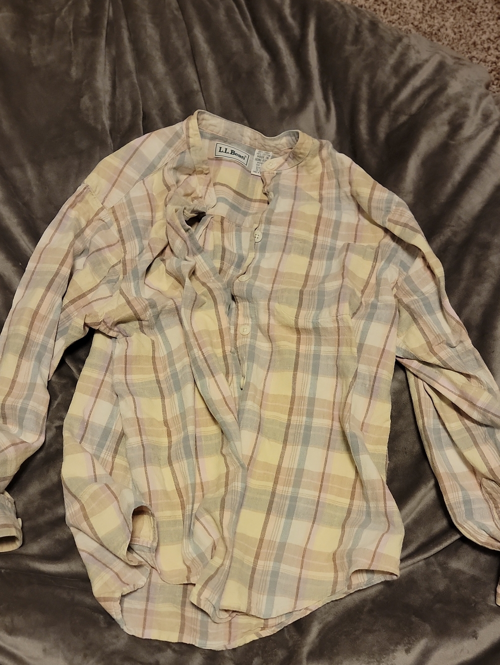 L.L. Bean Button Up Linen/Cotton